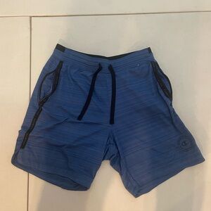 Champion Blue Athletic Shorts with Moisture-Wicking Fabric